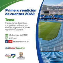 Primera rendición de cuentas de la Secretaría del Deporte y la Recreación