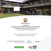 Ruta de innovación en el marco del cumpleaños número 486 de fundación de Santiago de Cali