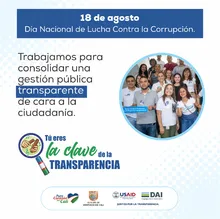 18 de agosto - Dia Nacional de lucha Contra la Corrupción 