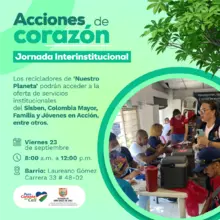 Jornada interinstitucional de servicios para los recicladores