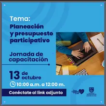 Jornada de capacitación - Planeación y presupuesto participativo