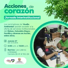Jornada interinstitucional de servicios para los recicladores