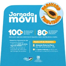 Almacén Éxito La Flora / Jornada Móvil - Facturación y asesoría en impuestos y multas de tránsito