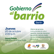 Gobierno al barrio Berlín