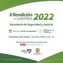 Segunda rendición de cuentas Seguridad y Justicia