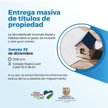 Entrega Masiva de Títulos de Propiedad