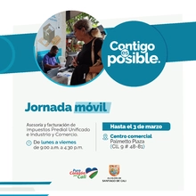CC Palmetto Plaza / Jornada Móvil - Facturación y asesoría en Impuesto Predial Unificado e Industria y Comercio