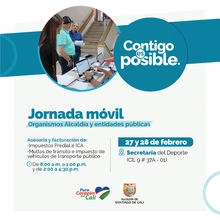 Jornada Móvil para servidores públicos - Facturación y asesoría en impuestos IPU e ICA y otros de tránsito