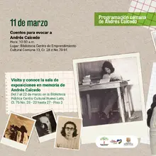 Programación semana de Andrés Caicedo