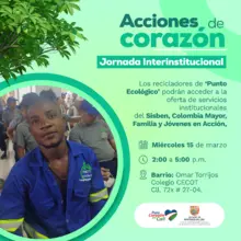 Jornada interinstitucional de servicios para los recicladores de Punto Ecológico