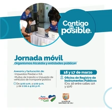 Jornada Móvil para Organismos Alcaldía y entidades públicas - Facturación y asesoría en impuestos y multas de tránsito