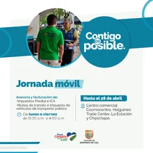 CC Cosmocentro, Holguines Trade Center, La Estación y Chipichape - Jornada móvil