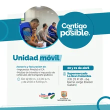 Supermercado La Gran Colombia / Unidad Móvil - Facturación y asesoría en impuestos y multas de tránsito