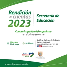 Primera rendición de cuentas de la Secretaría de Educación