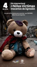 Día internacional de los niños víctimas inocentes de agresión