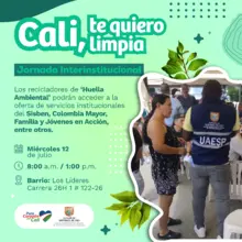 Jornada interinstitucional de servicios para los recicladores