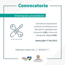 Convocatoria Contractual - Reparaciones locativas