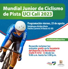 Mundial Junior Ciclismo de pista UCI Cali 2023