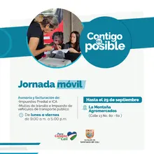 Jornada Móvil en La Montaña Agromercados - Facturación y asesoría en impuestos y multas de tránsito