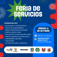 Invitación feria de servicios Secretaria de Seguridad y Justicia