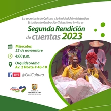 Segunda rendición de cuentas de la Secretaría de Cultura