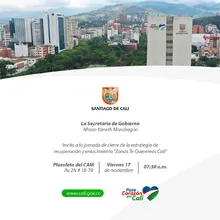 Jornada de cierree de la estrategia de recuperación y enlucimiento "Zonas Te Queremos Cali"