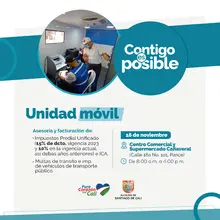 CC y Supermercado Cañaveral / Unidad Móvil - Facturación y asesoría en impuestos y multas de tránsito