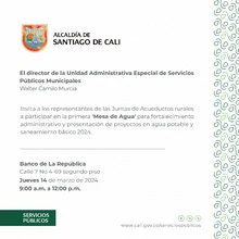 Primera mesa de agua 2024