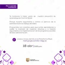 Encuentro de aprendizaje en control social