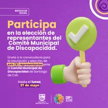Participa elección comité municipal de discapacidad