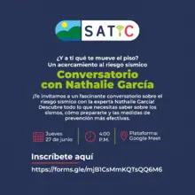 Conversatorio sobre riesgo sismico: con Nathalie Garcia