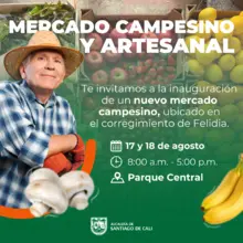 Felidia Valle realiza su primer Mercado Campesino y Artesanal
