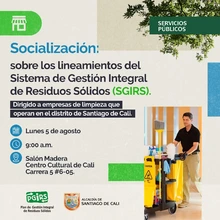 Socialización sobre el Sistema de Gestión Integral de Residuos Sólidos (SGIRS)