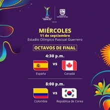 Octavos de Final Copa Mundial Sub-20 Femenina de la FIFA - Colombia 2024