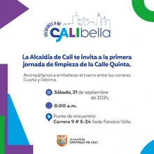 Jornada de limpieza de la Calle Quinta ´Volvamos a mi Cali Bella´