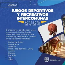 Inscripciones para los Juegos Deportivos y Recreativos Intercomunas