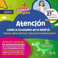 Inscripciones - Ciudadela de la alegría