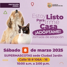 Jornada de adopción SUPERMASCOTAS -  sede Ciudad Jardín Calle 18 # 106A -16 
