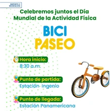 BiciPaseo día mundial de la actividad física