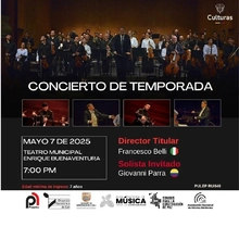 CONCIERTO DE TEMPORADA Orquesta Filarmónica de Cali