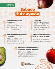 Mercados campesinos 9 de agosto