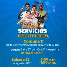 Feria de servicios comuna 11 Barrio el Jardín