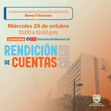 Evento Rendición de Cuentas 2025 Octubre