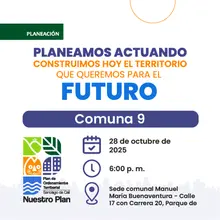 Taller de Formulación Participativa en el marco del proceso de Revisión y Ajuste del POT en la  Comuna 9