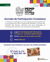 Jornada de socialización de la propuesta para el Plan de Manejo y Protección (PEMP)