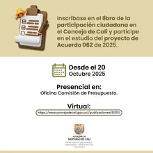 Inscribase en el libro de participacion ciudadana