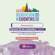 Segunda rendición de cuentas Bienestar Social 2025
