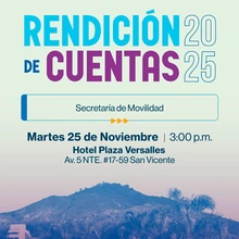Segunda Rendición de Cuentas 2025 de Movilidad