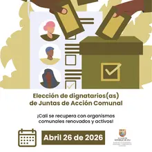 Elección de dignatarios de juntas de acción comunal 