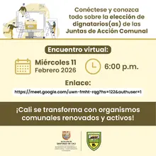 Elección de dignatarios(as) de las juntas de Acción Comunal 